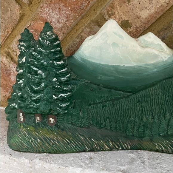 Santa's‎ Best Christmas in Vermont Pine Tree Scene Village1994 SET of TWO - Picture 4 of 8